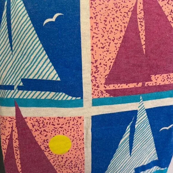 Vintage brand: reatta Chicago retro Tshirt boats 80s size large Some of the pri - Picture 2 of 5